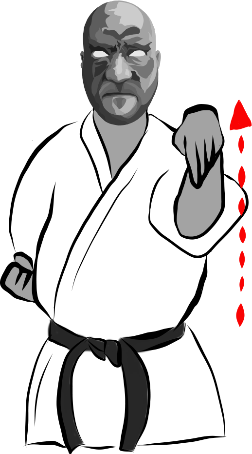 Kakuto uke (Crane Head Block)